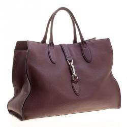 Pre Owned حقيبة غوتشي جاكي جلد أزرق بيبي بلو