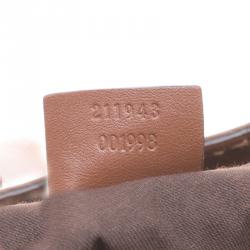 Pre Owned Gucci Beige/Brown GG Canvas and Leather Large Sukey Tote