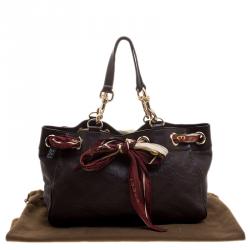 مملوكة مسبقًا Gucci Dark Brown Guccissima Leather Positano Tote