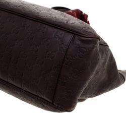 مملوكة مسبقًا Gucci Dark Brown Guccissima Leather Positano Tote