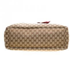 Pre Owned حقيبة يد غوتشي بوسيتانو سكارف  كانفاس GG كبيرة