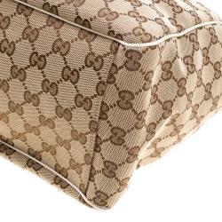Pre Owned حقيبة يد غوتشي بوسيتانو سكارف  كانفاس GG كبيرة