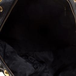 مملوكة مسبقًا Gucci Black Leather Large Babouska Dome Satchel