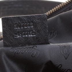 مملوكة مسبقًا Gucci Black Leather Large Babouska Dome Satchel