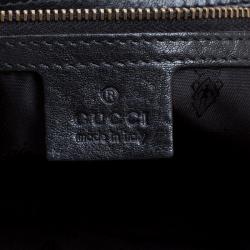 مملوكة مسبقًا Gucci Black Leather Large Babouska Dome Satchel