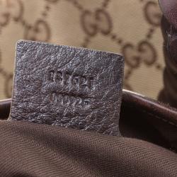 مملوكة مسبقًا Gucci Beige/Ebony GG Canvas and Leather Medium Pelham Hobo