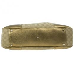 Pre Owned Gucci Metallic Monogram Large Princy Tote