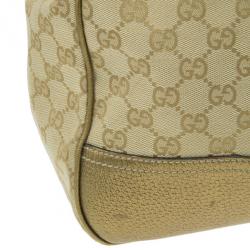 Pre Owned Gucci Metallic Monogram Large Princy Tote