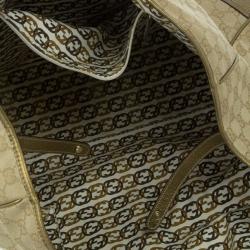 Pre Owned Gucci Metallic Monogram Large Princy Tote