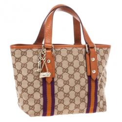 مملوكة مسبقًا Gucci Beige Monogram Jolicoeur Mini Tote