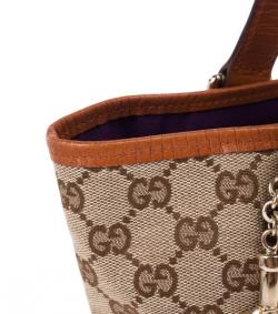مملوكة مسبقًا Gucci Beige Monogram Jolicoeur Mini Tote