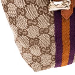 مملوكة مسبقًا Gucci Beige Monogram Jolicoeur Mini Tote