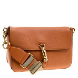 مملوكة مسبقًا حقيبة غوتشي قلاب جاكي جلد ناعم برتقالية