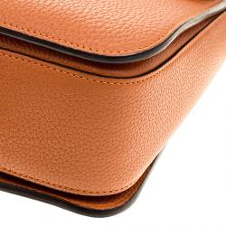 مملوكة مسبقًا حقيبة غوتشي قلاب جاكي جلد ناعم برتقالية