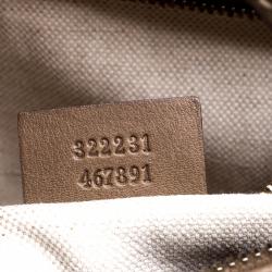 Pre Owned Gucci Beige GG Supreme Canvas Nice Boston Bag