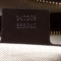 Pre Owned Gucci Beige/Brown Canvas Web Original GG Boston Bag