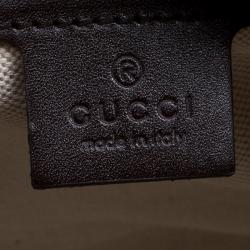 Pre Owned Gucci Beige/Brown Canvas Web Original GG Boston Bag