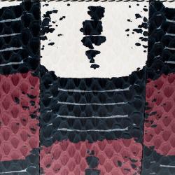 Gucci Multicolor Python Nymphaea Zip Around Wallet 