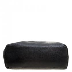Pre Owned Gucci Black Pebbled Leather Medium Soho Tote