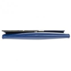 Pre Owned Gucci Blue Patent Leather Maxi Envelope Clutch