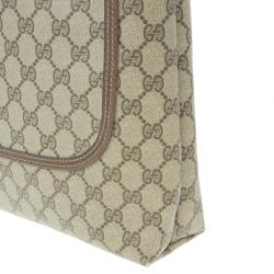 مملوكة مسبقًا Gucci Monogram Guccissima Leather Web Detail Vertical Tote