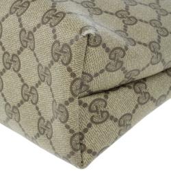 مملوكة مسبقًا Gucci Monogram Guccissima Leather Web Detail Vertical Tote