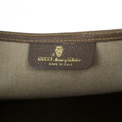 مملوكة مسبقًا Gucci Monogram Guccissima Leather Web Detail Vertical Tote