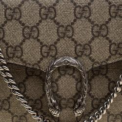 Gucci Beige GG Supreme Canvas Dionysus Wallet On Chain