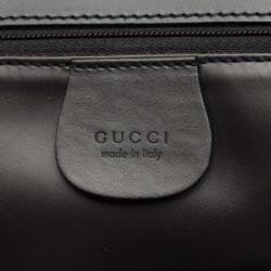 مملوكة مسبقًا حقيبة كتف غوتشي جلدد رصاصي ناعم