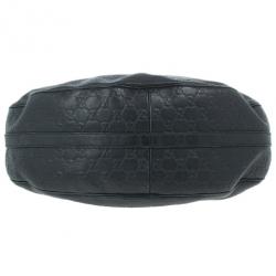 Pre Owned Gucci Guccissima Leather 'GG Twins' Medium Hobo