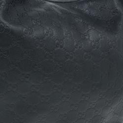 Pre Owned Gucci Guccissima Leather 'GG Twins' Medium Hobo