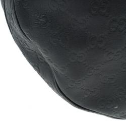 Pre Owned Gucci Guccissima Leather 'GG Twins' Medium Hobo