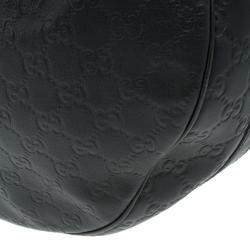 Pre Owned Gucci Guccissima Leather 'GG Twins' Medium Hobo