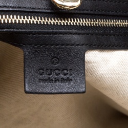 Pre Owned Gucci Black Microguccissima Leather Medium Nice Tote