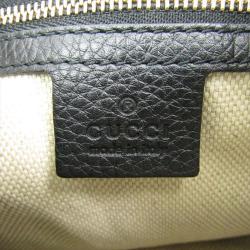 Pre Owned Gucci Black Pebbled Leather Soho Shoulder Bag
