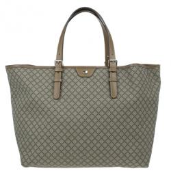 مملوكة مسبقًا Gucci Beige Diamante Canvas Large Shopper