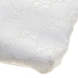 Pre Owned Gucci Silver GG Canvas Waist Belt Bag