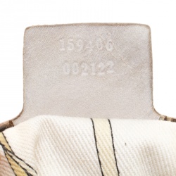 Pre Owned حقيبة غوتشي بيبا جلد وكانفاس GG بيج