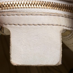 Pre Owned حقيبة غوتشي بيبا جلد وكانفاس GG بيج