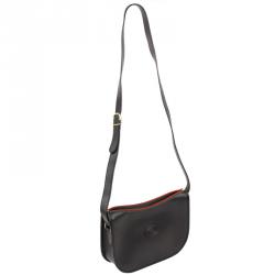 Pre Owned Gucci Black Leather Crossbody Bag