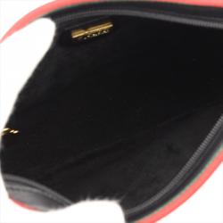 Pre Owned Gucci Black Leather Crossbody Bag