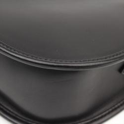 Pre Owned Gucci Black Leather Crossbody Bag