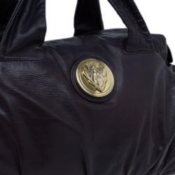 Gucci Purple Leather Large Hysteria Tote