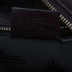 Gucci Purple Leather Large Hysteria Tote