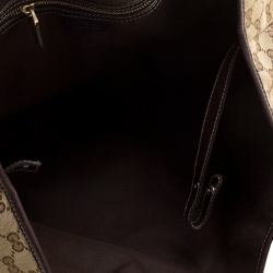 مملوكة مسبقًا Gucci Beige/Brown GG Canvas Medium Horsebit Pelham Shoulder Bag