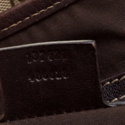 مملوكة مسبقًا Gucci Beige/Brown GG Canvas Medium Horsebit Pelham Shoulder Bag