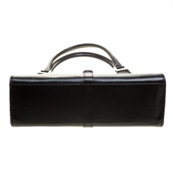 Pre Owned Gucci Black Leather Jackie O Tote