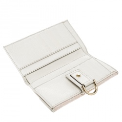 مملوكة مسبقًا Gucci Blush Pink/Off White GG Canvas Continental Wallet