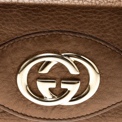 Gucci Brown Leather Interlocking GG Continental Wallet