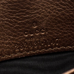 Gucci Brown Leather Interlocking GG Continental Wallet